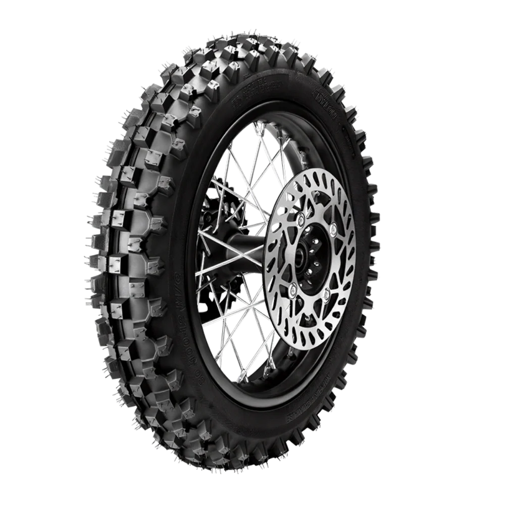 Parker Pro dirt bike rear tire and wheel assembly