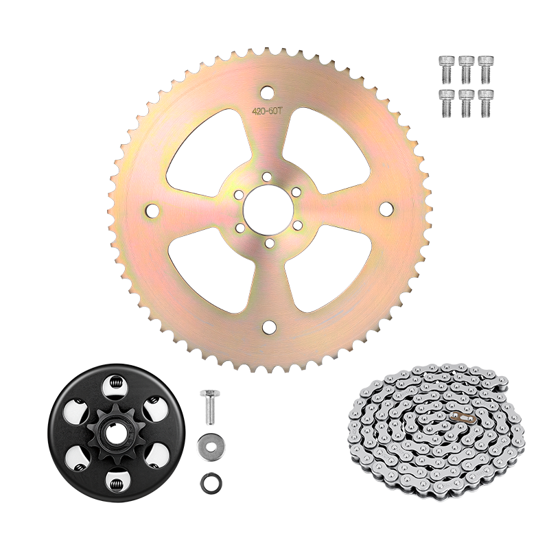 Parker Pro 420 Chain, Clutch & Sprocket Kit – 10T Clutch / 60T Sprocket, 120L-2