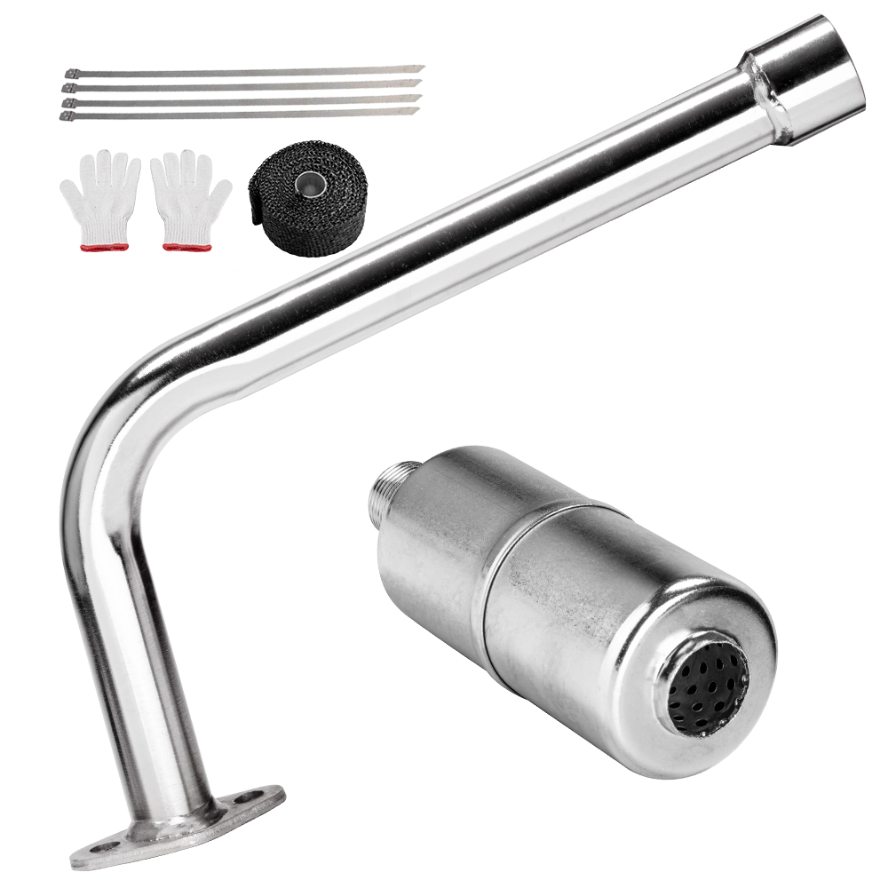 Parker Pro Mini Bike Exhaust Header Pipe with Muffler Kit-2