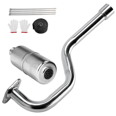 Parker Pro Mini Bike Exhaust Header Pipe with Muffler Kit-1